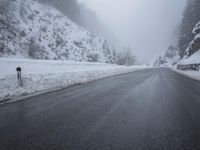 Winter Road: Snowy Mountain Pass