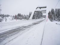 Winter Road in Sweden