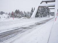 Winter Road in Sweden