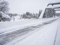 Winter Road in Sweden