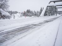 Winter Road in Sweden