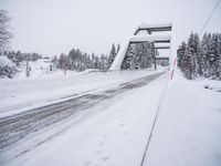 Winter Road in Sweden