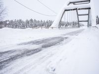 Winter Road in Sweden