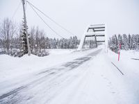 Winter Road in Sweden