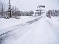 Winter Road in Sweden