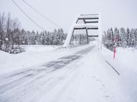 Winter Road in Sweden