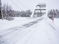 Winter Road in Sweden