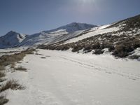Winter Road Through Mountains