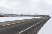 Winter Scene on Canadian Farm in Uxbridge