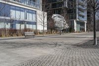 Winter Scene in Toronto: City Street Covered in Snow