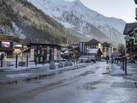 Winter scenery in Chamonix, France - Aiguille du Midi