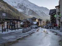 Winter scenery in Chamonix, France - Aiguille du Midi