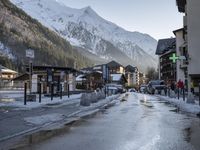 Winter scenery in Chamonix, France - Aiguille du Midi