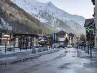 Winter scenery in Chamonix, France - Aiguille du Midi