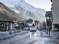 Winter scenery in Chamonix, France - Aiguille du Midi