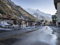 Winter scenery in Chamonix, France - Aiguille du Midi