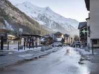 Winter scenery in Chamonix, France - Aiguille du Midi