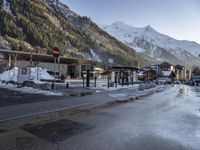 Winter scenery in Chamonix, France - Aiguille du Midi