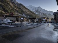 Winter scenery in Chamonix, France - Aiguille du Midi