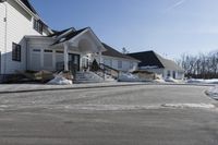 Winter: Snow-Covered House in a Residential Area