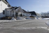 Winter: Snow-Covered House in a Residential Area