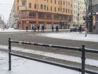 Winter Streets in Berlin City