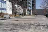 Winter in a Suburban Neighborhood in Toronto