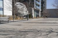 Winter in a Suburban Neighborhood in Toronto