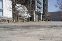 Winter in a Suburban Neighborhood in Toronto