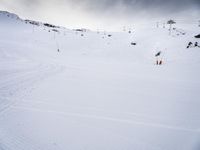 Winter Terrain in the Alps, France Skiing 002