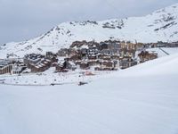 Winter View of the Mountains in Europe