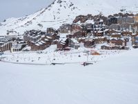 Winter View of the Mountains in Europe