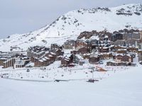 Winter View of the Mountains in Europe