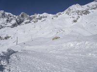 Winter View of the French Alps