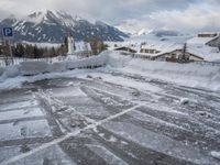 Winter View of German Mountains