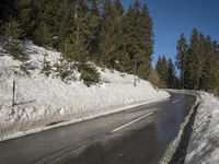 Wintery Alps Landscape in Germany and Switzerland
