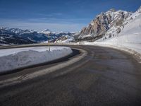 Wintery Landscape in Germany: Mountains Covered in Snow