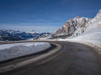 Wintery Landscape in Germany: Mountains Covered in Snow