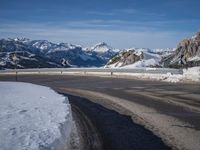 Wintery Landscape in Germany: Mountains Covered in Snow