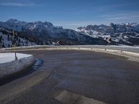 Wintery Landscape in Germany: Mountains Covered in Snow