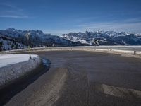 Wintery Landscape in Germany: Mountains Covered in Snow