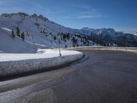 Wintery Landscape in Germany: Mountains Covered in Snow