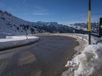 Wintery Landscape in Germany: Mountains Covered in Snow