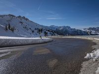 Wintery Landscape in Germany: Mountains Covered in Snow