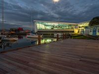 Wooden Pier at Dawn on the Lake