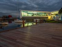 Wooden Pier at Dawn on the Lake