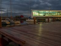 Wooden Pier at Dawn on the Lake