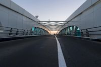 Yas Marina Bridge at Dawn in Abu Dhabi, United Arab Emirates