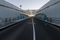 Yas Marina Bridge at Dawn in Abu Dhabi, United Arab Emirates