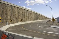 Yellow Asphalt Road & Wall
